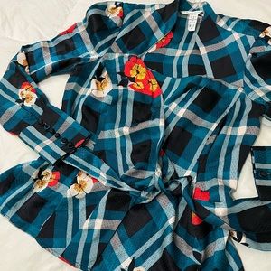 Diane Von Furstenberg Wrap Around Blouse